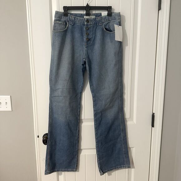 NEW Tommy Hilfiger Jeans Cowboy Fit Boot Cut Button Fly Blue Denim Womens Size 8 - Picture 1 of 7